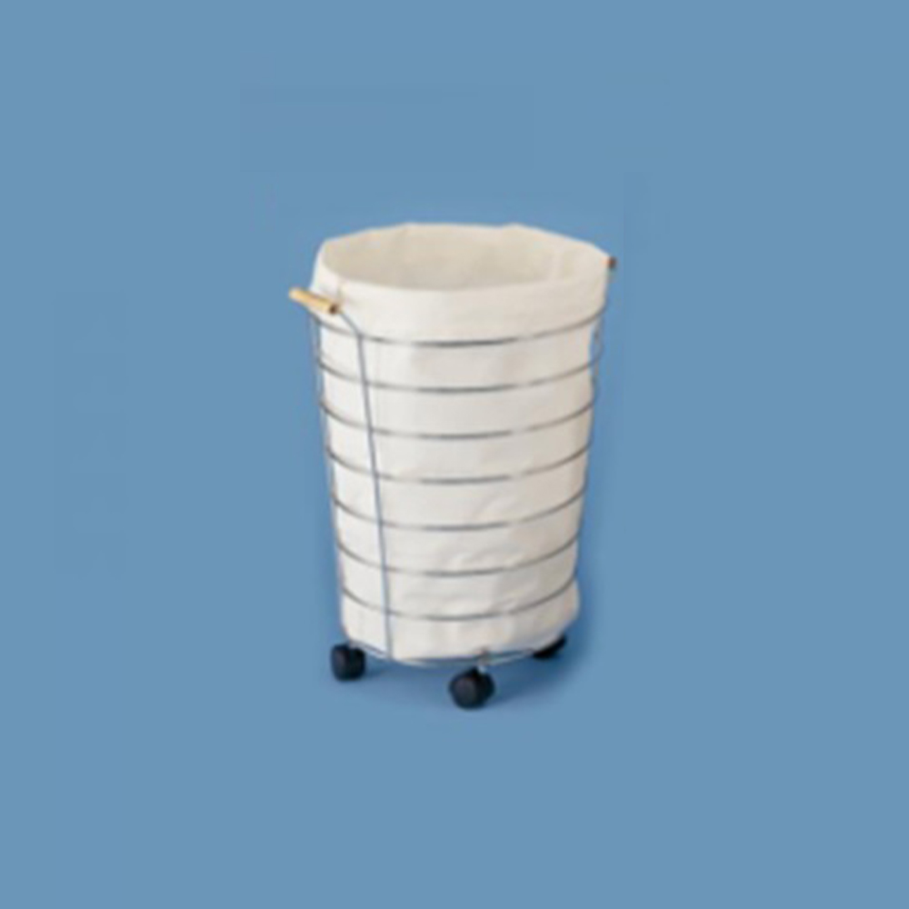 High Capacity Stainless Steel Laundry Cart with Wheels AGLOW