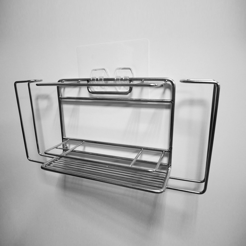 Stainless Steel Bathroom Storage Rack Wall Mount AGLOW LTD.